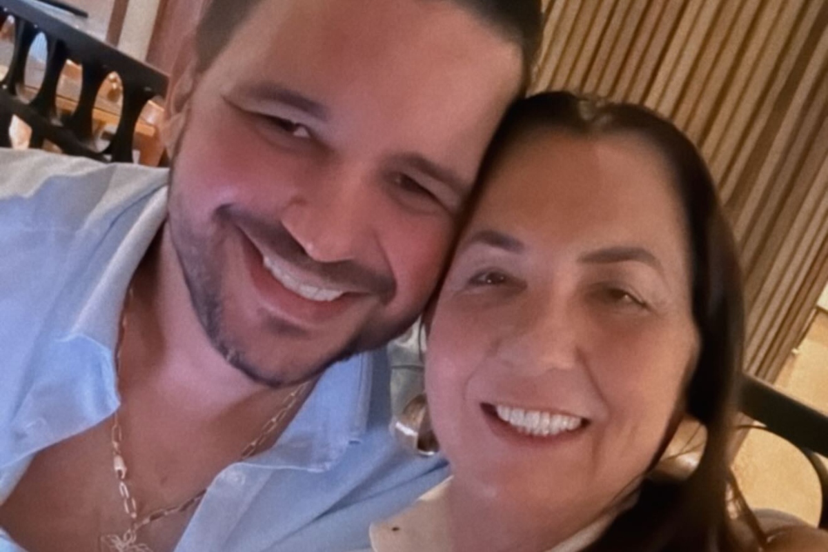 Margareth Serrão e o músico Danilo Nascimento