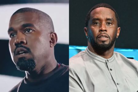 Foto colorida de Kanye West e Diddy - Metropoles