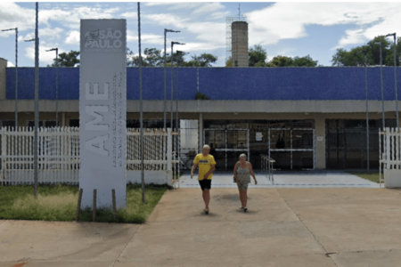 AME de Taquaritinga (SP), onde 12 pessoas ficaram cegas após participar de mutirão para cirurgia de catarata. - Metrópoles