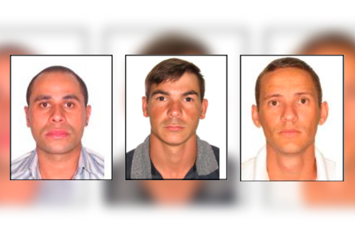 PCDF divulga foto dos 3 procurados por furtar agência bancária