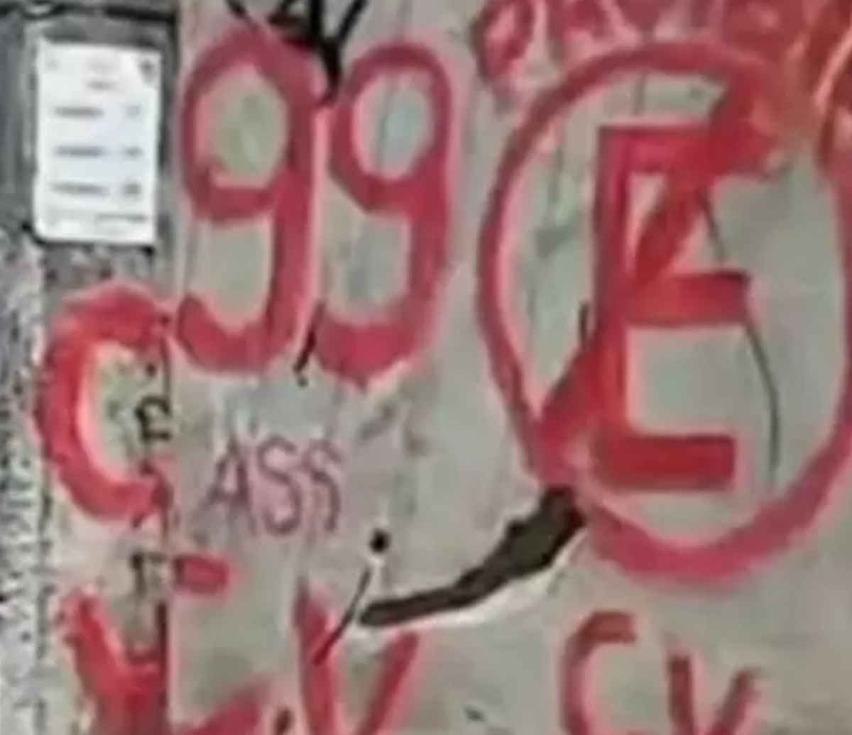 pichação em parede