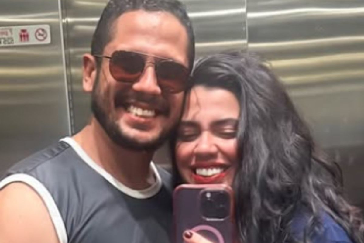 Jornalista Vanessa Ricarte com o ex-noivo, Caio Nascimento