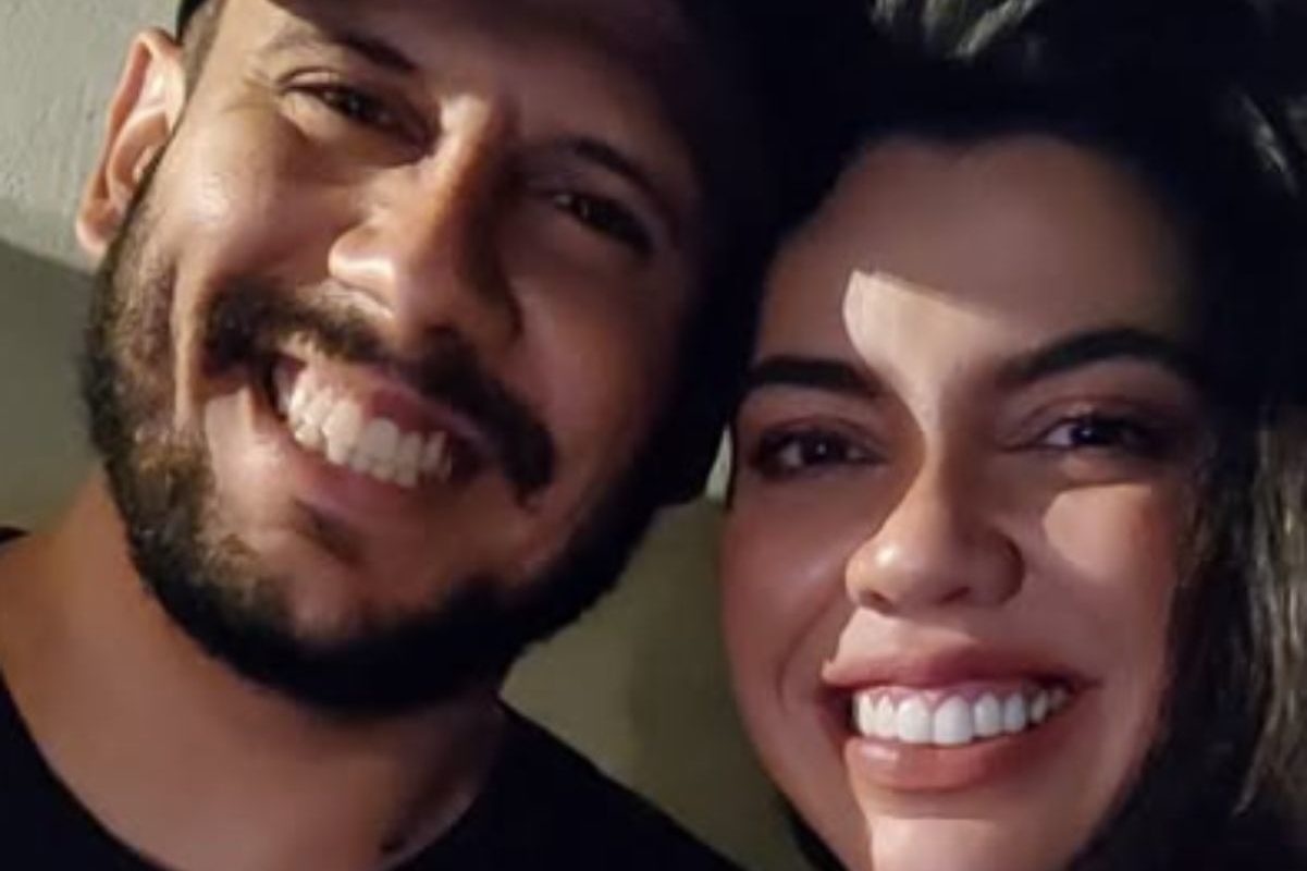 Jornalista Vanessa Ricarte com o ex-noivo, Caio Nascimento