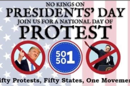 Protestos contra Trump. Imagem colorida