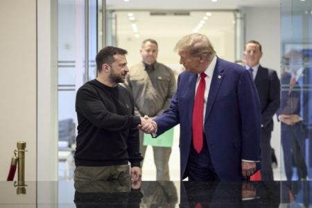 imagem colorida de trump e zelensky - Metrópoles