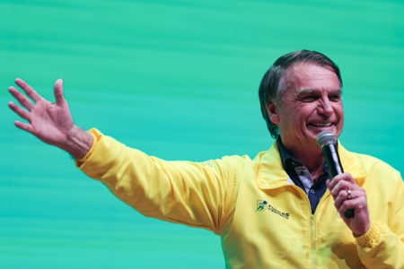 Ex-presidente Jair Bolsonaro discursa durante encerramento do 1° Seminário Nacional de Comunicação do Partido Liberal PL Metrópoles