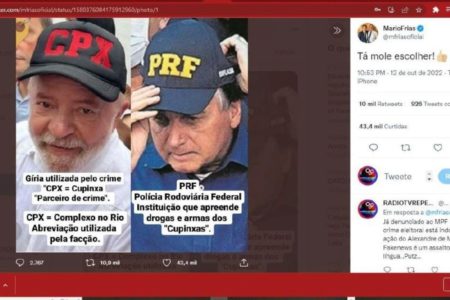 PUBLICAÇÃO DE MÁRIO FRIAS COM AFIRMAÇÃO FALSA SOBRE LULA - METRÓPOLES