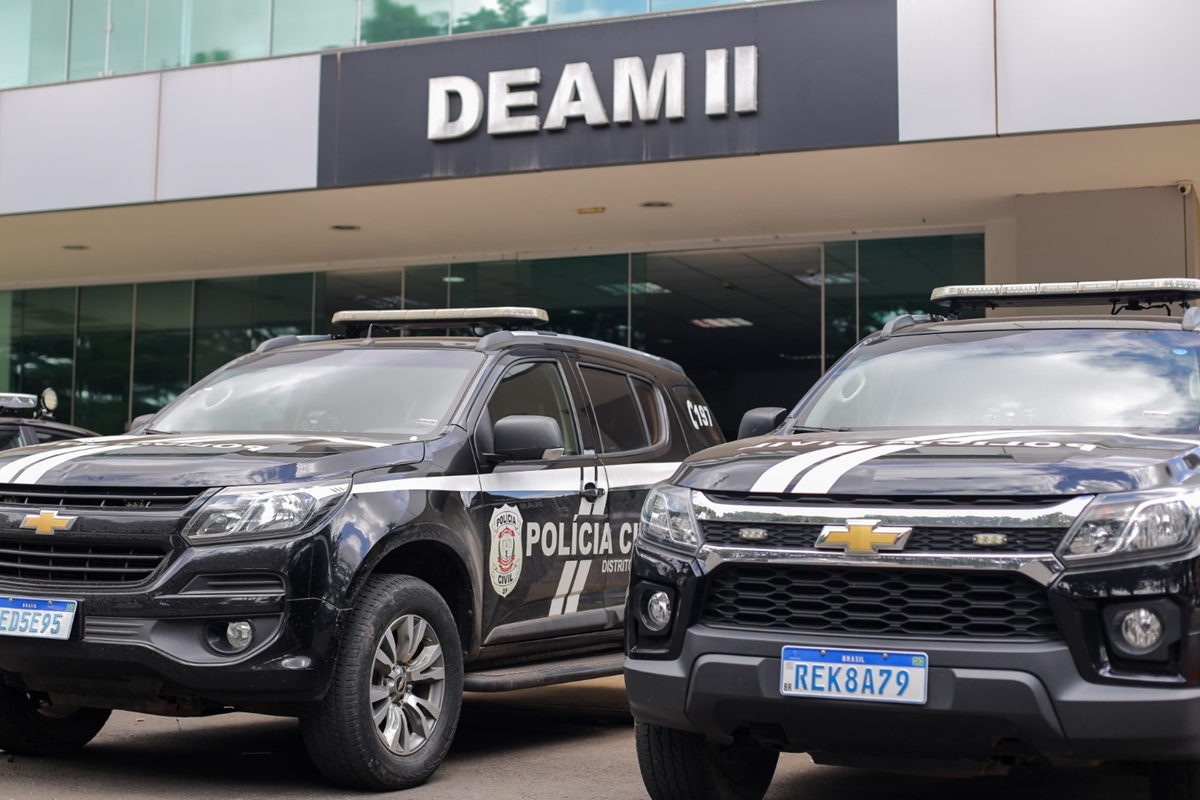 Foto da Deam II onde o carro do motorista de app vai ser periciado