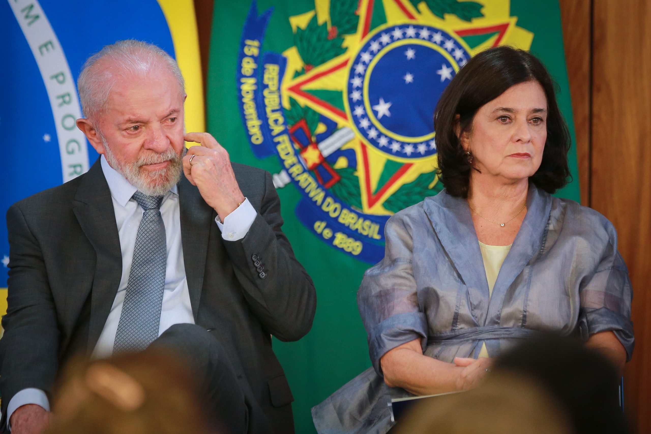 O presidente Lula e a ministra da Saúde, Nísia Trindade