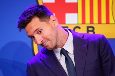 Imagem colorida de Messi - Metrópoles