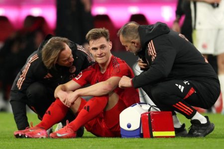 Foto colorida de Kimmich, volante do Bayern de Munique - Metrópoles