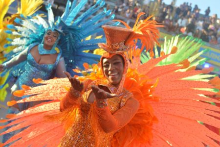 Imagem mostra desfile da Vai-Vai no Sambódromo do Anhembi - Metrópoles