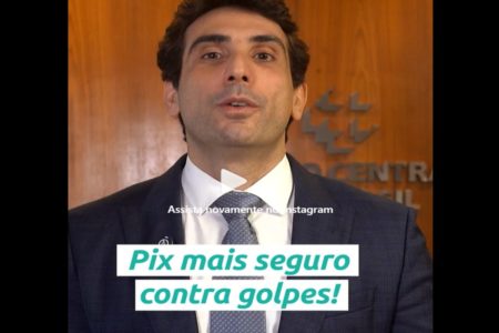 Imagem de Gabriel Galípolo, presidente do Banco Central, em pronunciamento por vídeo - Metrópoles