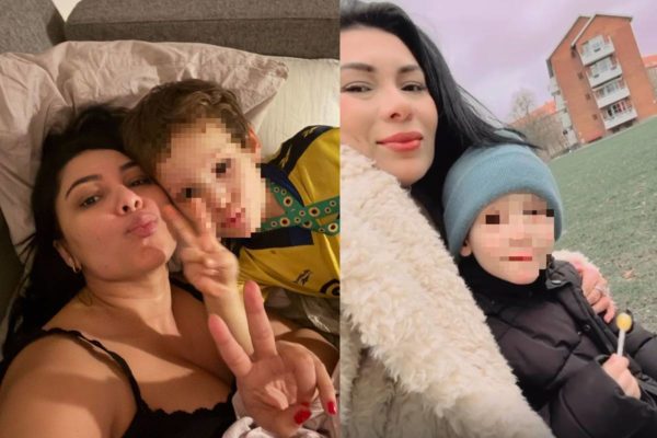 Raquel Bezerra e filho, do qual perdeu guarda na Dinamarca - Metrópoles