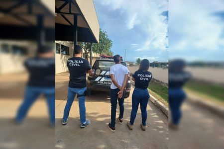 Imagem colorida de homem preso em Goiás