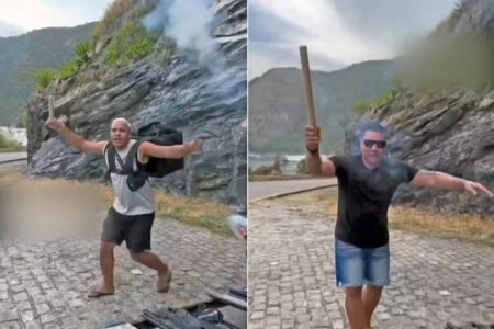 imagem colorida influenciadores investigados incendio florestal rio