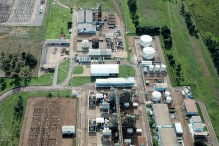 Print de estudo que prevê a construção de termelétrica de Samambaia
