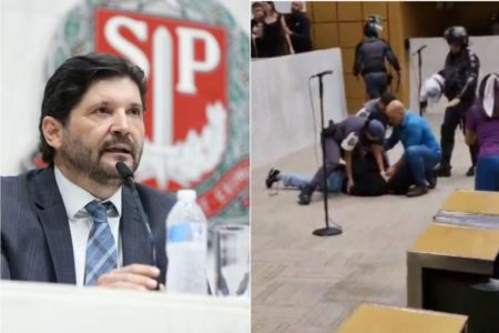 André do Prado divide tela com briga na alesp