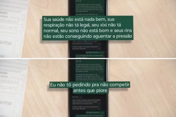 imagem colorida print alerta mulher de fisiculturista