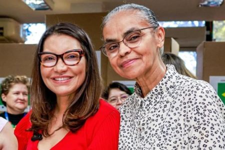 Primeira-dama Janja e a ministra Marina Silva
