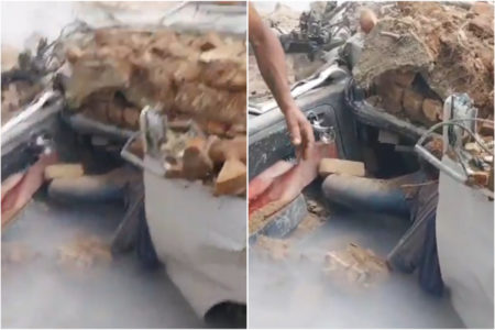 Imagem colorida, Veja mais imagens de casarão que desabou e causou morte no Rio. Vídeo - Metrópoles