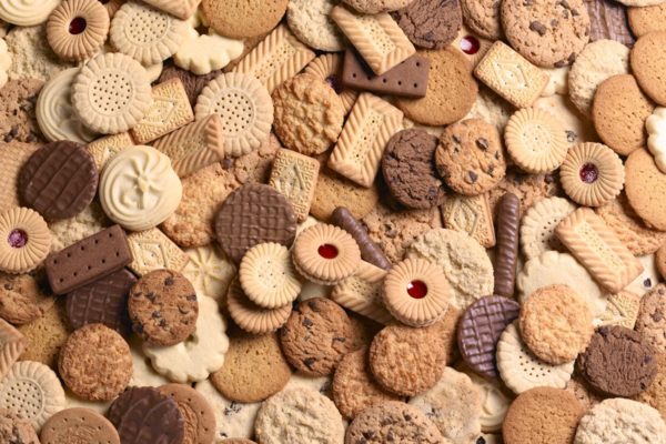 Sortido de biscoitos, moldura completa. Metrópoles