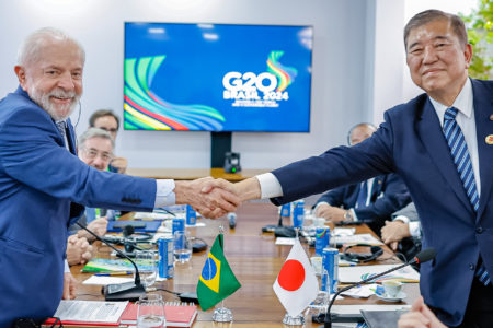 Presidente Lula e o primeiro-ministro do Japão, Shigeru Ishiba