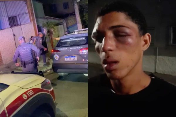 Jovem negro espancado por PMs - Metrópoles