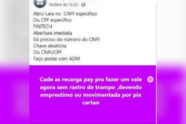 imagem colorida compra e venda de contas bancarias digitais