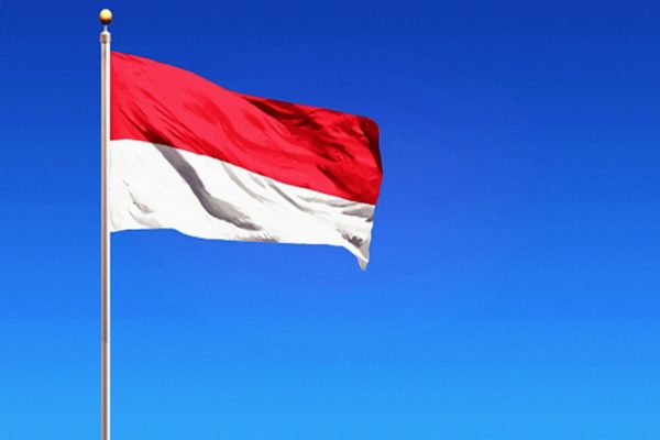 Imagem colorida da bandeira da Indonésia - Metrópoles