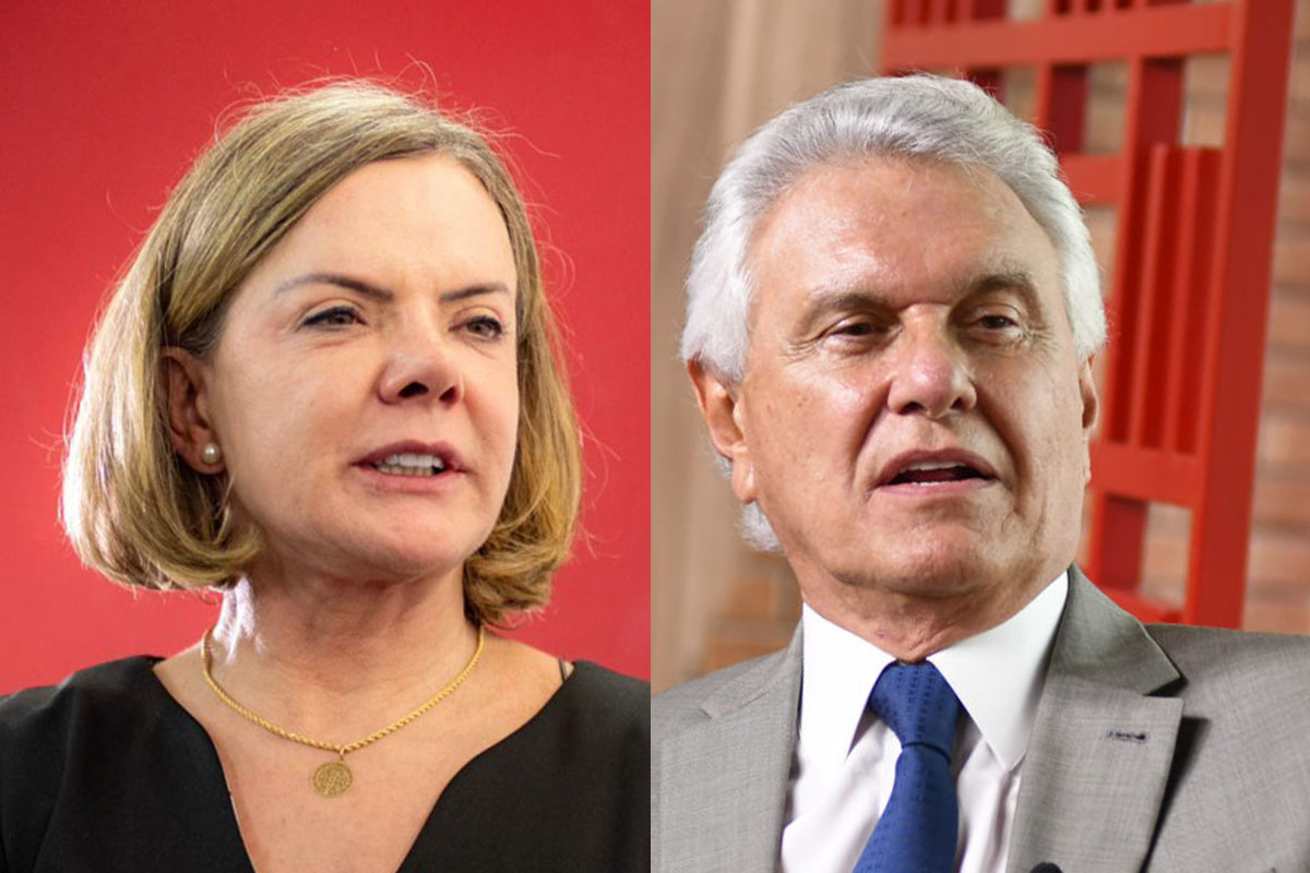 Gleisi e Caiado