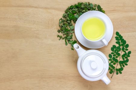 Chá de moringa