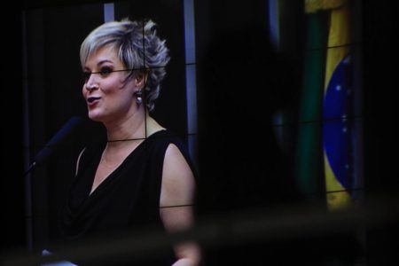 Deputada Joice Hasselmann no plenario da camara dos deputados
