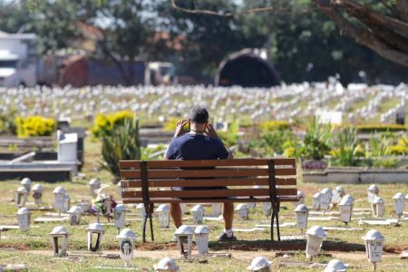 cemitério enterro vítimas de covid coronavirus pandemia brasilia